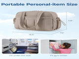 Gym Bag Woman, 24L Carry on Travel Duffle Bag with Wet Pocket, Water Resistant Weekender Bags V1258-DP02-C-1257