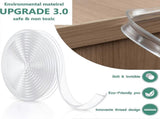 6m Corner Protector Roll - Self-Adhesive Babies Table Edge & Corner Guard Strip, Clear Silicone V1263-JX-4487
