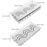 2Pcs Stainless Steel Bbq Smoke Boxes with Lid for Adding Flavor to Meat Fish Vegetable V1369-AZ3-W-16724