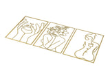 Single Line Art Wall Decor Iron Minimalist Female Line Drawing Home Hanging Wall Decor for Bedroom V1294-YM0706-3115230049714