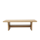 Artiss Coffee Table 110cm Center Table with 2-Tier Open Storage Shelf Wood FUR-S-COF13-WD