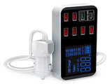 8-Port PDQC3.0 Car Charger with LED Display V28-ELEINTWLXA9S