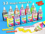 Magic Water Elf Toy Kit, Aqua Fairy Water Gel Kit, 60ml 8 Colors Large Capacity Set with 9 Shape V1192-AZ-W-29482