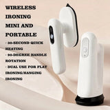 Portable Cordless Steam Iron, Foldable Electric Mini Travel Steamer with Digital Display V1192-AZ-W-20844