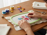 5-Pack Rectangle Embroidery Hoops Set,Abs Plastic Cross Stitch Hoops for Sewing,Needlework and Diy V1369-AZ3-W-17951