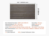 Carpet Tiles Reusable 610x610 mm, 24 PCS Modular Carpet Square Rug, Commercial Floor Soft Padded for V952-KCXFKDT2424IF0ZX7001V0