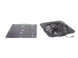 100W 18V Solar Panel Powered Exhaust Fan 13.5 Inch Solar Powered Attic Ventilator for Pet House V1294-YM0703-3111230119411