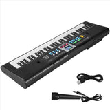 61 Keys Electronic Piano Digital Music Keyboard Musical Instrument Gift with Microphone for Kids V1192-AZ-W-22827