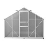 Green Fingers Greenhouse 3.6x2.5x1.95M Aluminium Polycarbonate Green House Garden Shed GH-ALU-C-362X250-AB