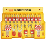 Electrical Lockout Tagout Kit, 60 PCS Safety Lockout Tagout Station Includes Padlocks, Hasps, Tags, V952-AQSJTZ60JDGB62SHMV0