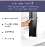 Collapsible Diatom Mud Bath Mat - Quick Dry, Non-Slip, Odor-Free Absorbent Pad V888-ELOSUNG35393