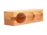 3Slots Wooden Coffee Portafilter Holder Tamper Stand Tamping Base for Home Bar Counter Wood V1294-YM0901-3118210243112