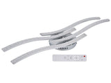 LED Ceiling Light Remote Control Dimming 4 Wavy Ceiling Lamp Tube for Living Room Bedroom AC85265V V1294-YM0715-3119210250511