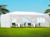 Instahut Gazebo 3x6m Marquee Wedding Party Tent Outdoor Camping Side Wall Canopy 6 Panel White GAZEBO-WED-C-FG-3X6-6W-WH