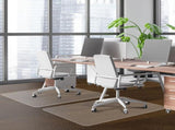 Office Chair Mat for Hard Wood Floors - 30"x48" Heavy Duty Anti-Slip Hardwood Floor Protector Rug V1258-DP02-C-1282