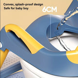 children's toilet trainer, toilet assistance ladder, portable toilet seat, PVC cushion, foldable V1102-113-40869-PNK-PVC