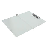 Foldable Stainless Steel Clipboard with Organizer Clip for Office Use and Professional Document V1366-AZ2-W-17230