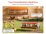 Chicken Nesting Boxes, 3 Compartments, with Support Legs, Easy Egg Collection, Galvanized Steel and V952-JSCDXJS3GJ26OS4A9001V0