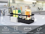 Allecta - Sponge holder and organizer for sink - Draining rack and soap dish with brush holder V1189-WXFBOL-146-1