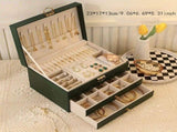 Black High-end Jewelry Storage Box for Necklaces, Earrings, Ear Studs, Bracelets, Rings, Exquisite V1106-GDSSSNH001