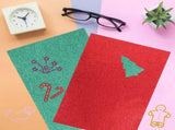 HOOWIFFY A4 Adhesive Glitter Foam Sheet for Handmade Crafts and Party Decor V1189-WXFWAL-20260326-02182