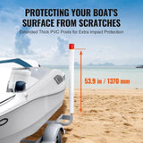 Boat Guide, 1.57M with LED Light Guide Poles, 2PCS Rustproof Galvanized Steel V952-CTCDGDLX60YC6XY06V0