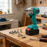 Powerful 350NM Brushless Impact Wrench Tool 1/4" Hexagonal Chuck For 18V Battery Builtin LED Light V1366-AZ2-W-16844