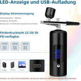 Wireless Airbrush Machine with USB Charging, 3 Speed Modes, Compatible with Nail Art Cake Decorating V1188-MS-325-0102