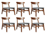 Levede 6xDining Chairs Kitchen Chair CH1067-2-WAX3