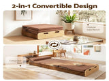 Artiss Folding Kraft Paper Bed Frame with Mattress and Pillow 300kg Capacity 200x60cm PAPER-BED-6016-BR-AB
