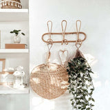 Rattan Wall Hooks Wall Coat Rack Wall Hook For Kids Clothes Hats And Clothing V1188-MS-227-0169