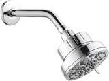 Shower Arm 10 in Bundle with 9 Mode Filtered Shower Head, Chrome V1258-DP02-C-568