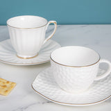 Ceramic Coffee Mugs with Texture Patterns for Man,Woman,Dad,Mom, Modern Coffee Mugs Set of 2 for V1370-AZ4-06307