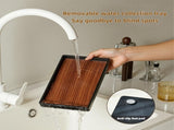 Stainless steel holder - sturdy and dries quickly - removable drip tray - suitable for coffee V1259-DP01-BO-467