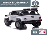 Kahuna Licensed Toyota FJ-40 2-Seat Kids Ride On Electric Toy Car 80W - White CAR-TYT-FJ40-WH