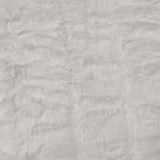 Harper Soft Ruched Pattern Faux Fur Throw Rug 127 x 152 cm White V442-ATX-THROW-HARPER-WHITE-RE