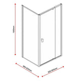 Adjustable Semi Frameless Shower Screen 82-90cm x 89-92cm With Gold Hardware For Modern Bathrooms V63-958181