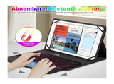 Tablet Keyboard Case Universal Bluetooth Backlit Touch Keyboard for 9-11 Inch Tablets V1263-JX-7788