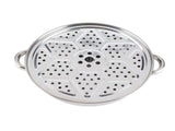 28CM Stainless Steel Single Layer Stockpot Hotpot Food Steamer Pot Cookware Household Cooking V1294-YM0901-JY20605
