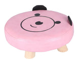 Small Under Desk Footrest Cute Cartoon Ottoman with 4 Stable Log Legs for Children V1294-YM0523-3116210070411
