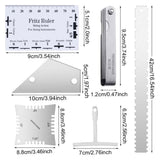 Guitar String Action Gauge Ruler Measuring Guitar Bass Double Sided Guide Luthier Measuring V1192-AZ-W-23586