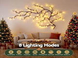 Jingle Jollys Christmas Willow Vine Lights Branch LED Fairy DIY Wall Decor 1.8m Warm White XMAS-MOT-BRANCH-GD