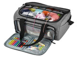 Knitting Tote Bag, Travel Knitting Bag Yarn Storage Bag with Removable Inner Divider for Knitting V1369-AZ3-W-01834