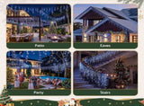 Jingle Jollys 32M Christmas Lights Solar Icicle String Lights 960 LED Cool White XM-LED-960-IC-CW-40M-SLA