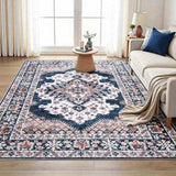 Artiss Floor Rug 200X290cm Large Washable Persian Area Rug Living Room Carpet FLR-4857-200X290-BL