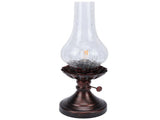 Vintage Table Lamp with Crackled Glass Shade 40W E27 E26 Rustic Small Antique Desk Lamp Bedside V1294-YM0901-3119260008011