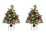 Solar Christmas Tree Garden Stake Lights Outdoor Christmas Tree Lighted Yard Decorations V1294-YM0703-230713TW01-4