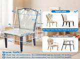 Plastic Chair Covers,Tutuviw 2Pcs Clear Dining Room Chairs Cover,Waterproof Stool Protectors from V1189-WXFWAL-20260319-00504