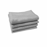 500GSM Set of 4 Combed Cotton Bath Towels Plain 70 x 140 cm Plain Silver V442-ATX-TOWEL-SETOF4500GSM-PLAINSILVER-RE