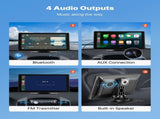 Wireless Car Stereo, 228.6mm HD Portable Radio Touch Screen with Apple and Android Auto, V952-CZZKP9INCHDQGMM4X001V9